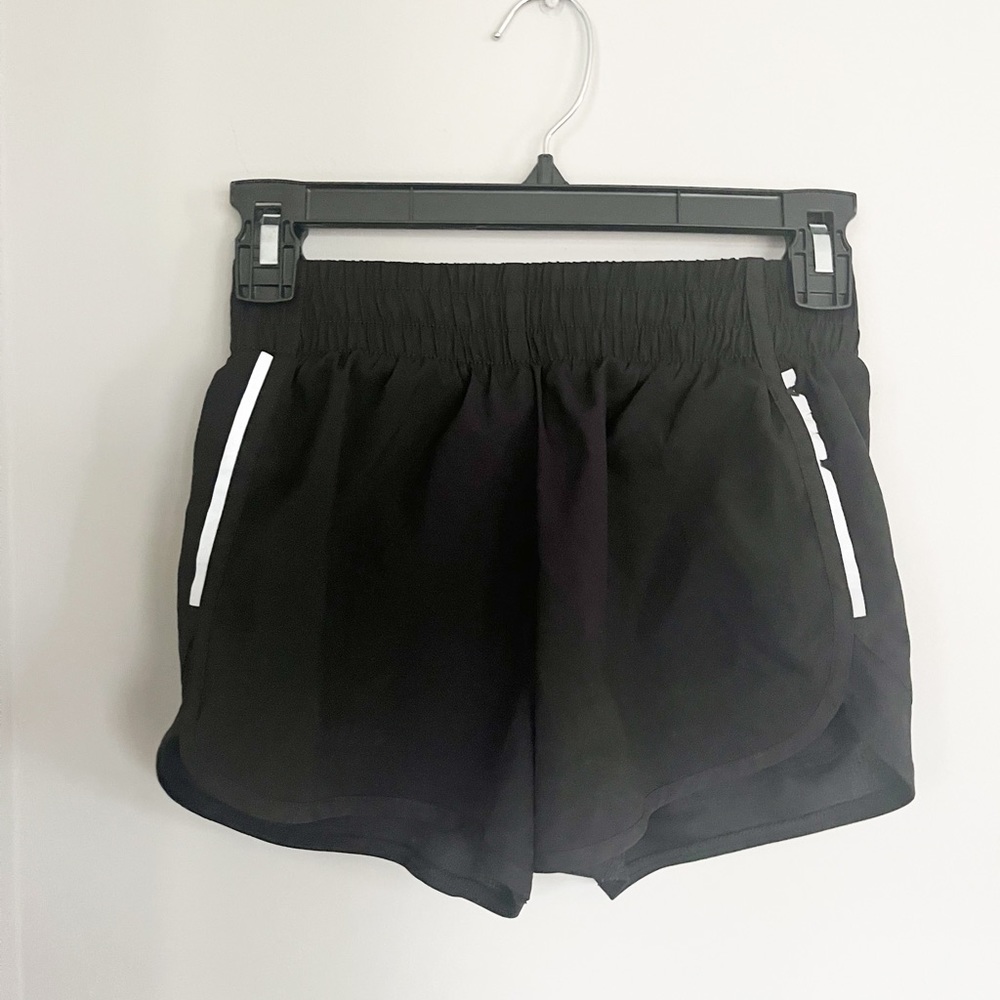 Athletic black girls shorts size large 10 to 12